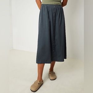 Blue Midi Skirt